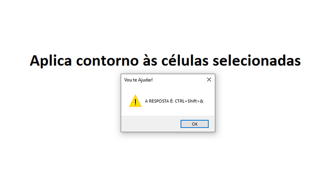 Jogo Treinamento Atalhos do Excel 3