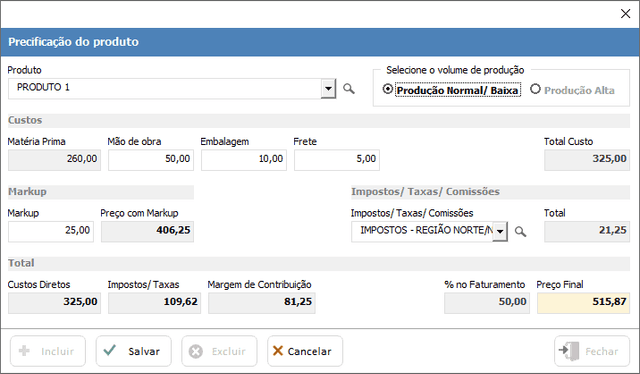 Planilha de Formação de Preços de Produtos Excel 12