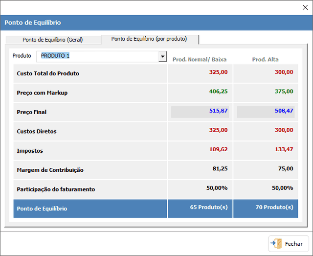 Planilha de Formação de Preços de Produtos Excel 9