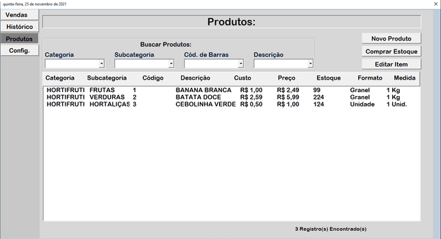 PDV em Excel - Planilha Frente de Caixa 3