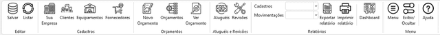 Planilha de Aluguel de Ferramentas e Equipamentos Excel 2