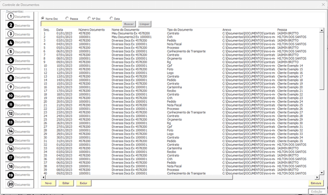 Planilha de Gestao de Documentos Excel Documentos