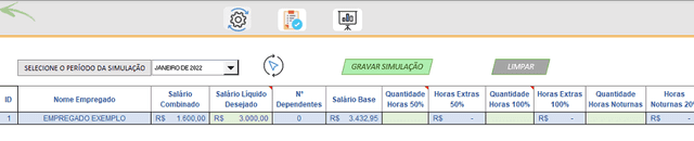Planilha de cálculo de salário Excel 4