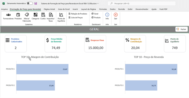 Planilha de Formação de Preço para Revenda em Excel 8