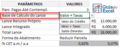 Planilha de Simulação de Consórcio Excel 2