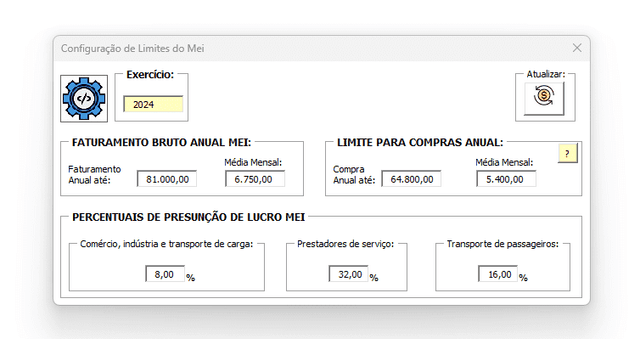 Planilha de limite MEI