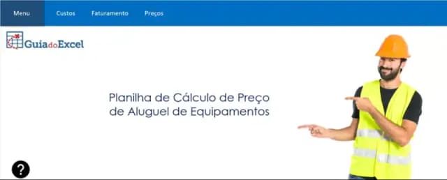 Planilha de Cálculo de Preço de Aluguel de Equipamentos 1