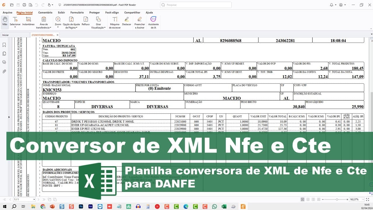 Veja em ação