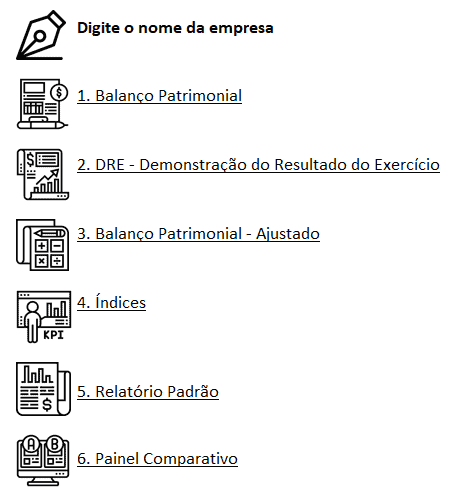 Planilha de Análise de Balanço - Excel 2