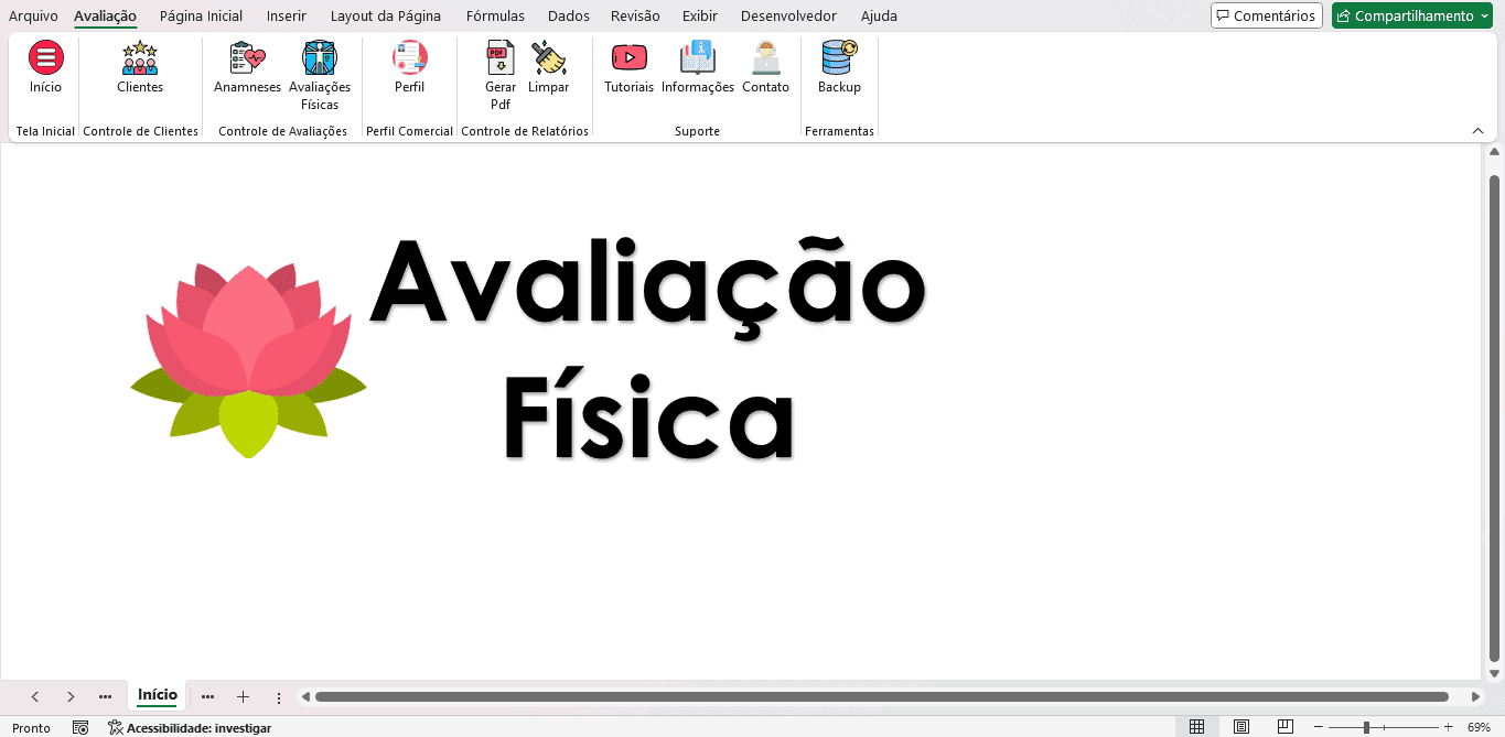 Sistema de Avaliação Física Excel 2