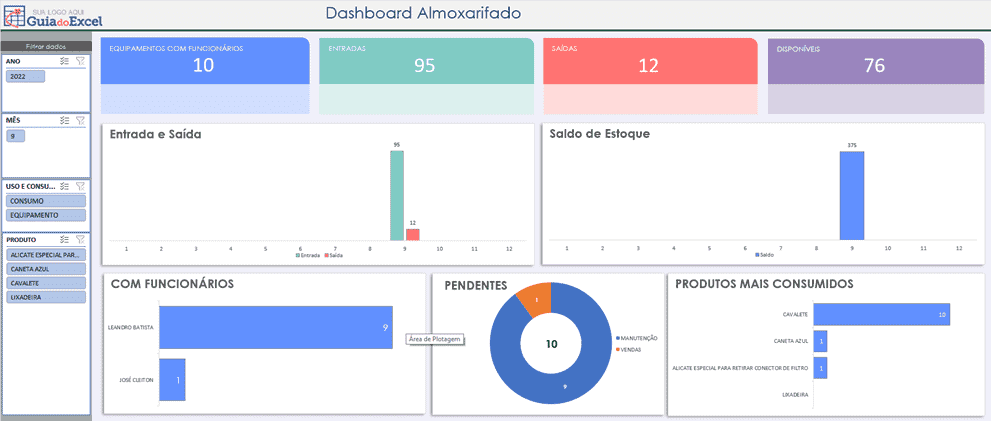 Planilha de Controle de Almoxarifado Excel 4