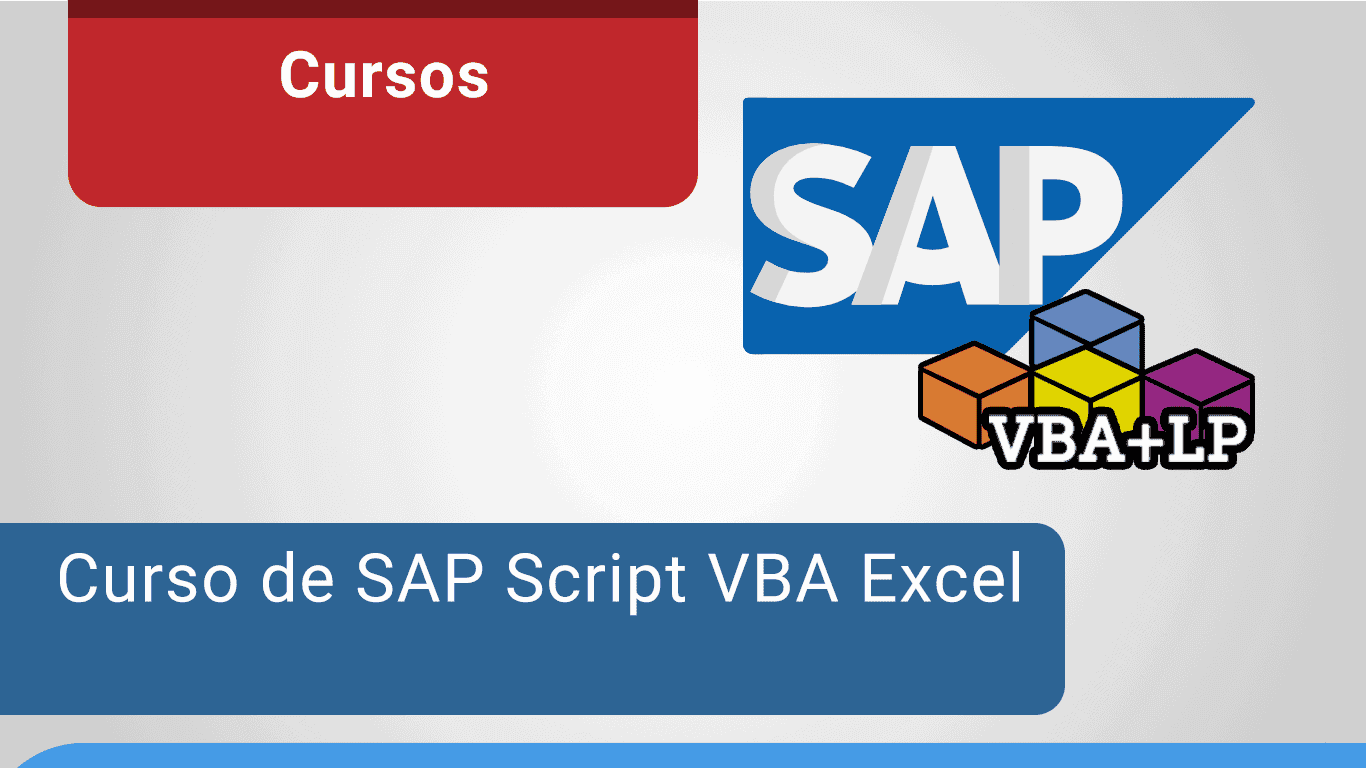 Curso SAP Script VBA Excel - 1 ano de acesso