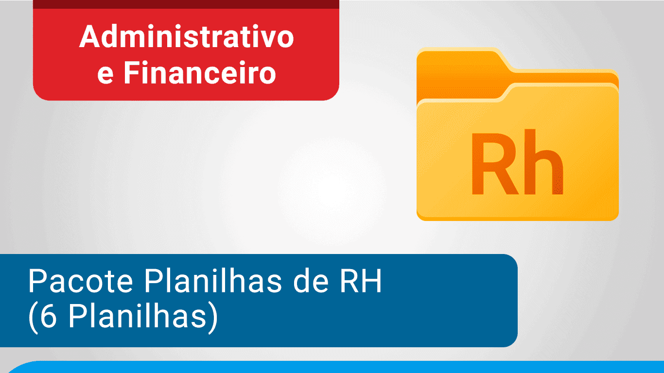 Pacote Planilhas de RH Excel