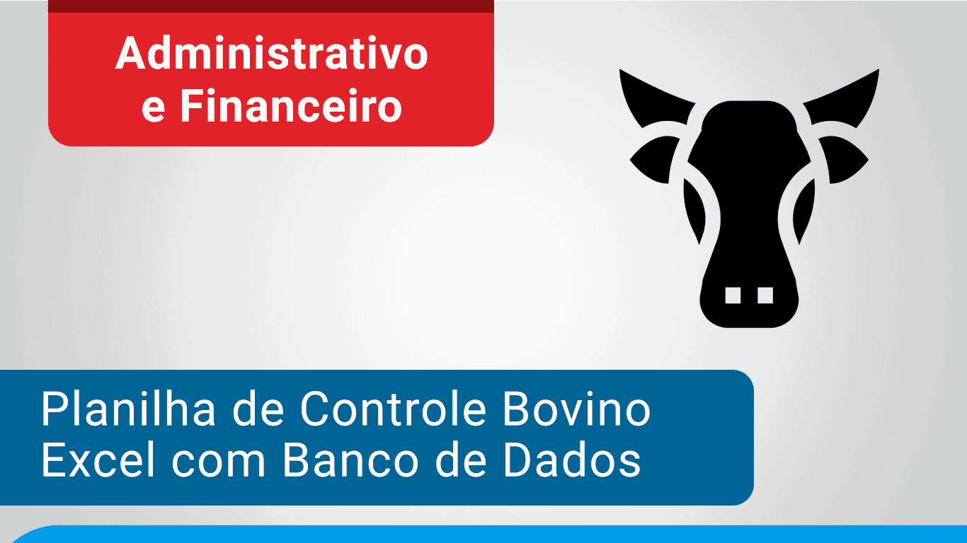 Planilha Controle de Rebanho Bovino Gado Excel