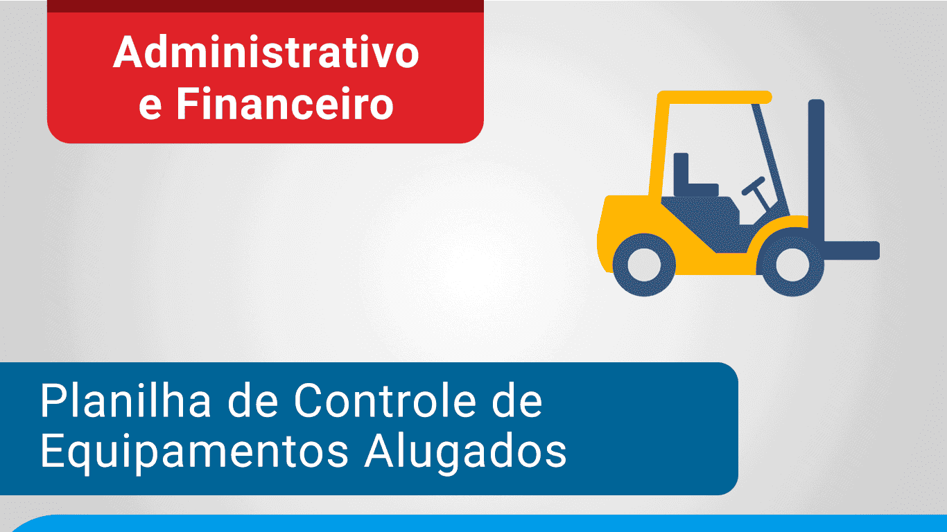 Planilha de controle de equipamentos alugados Excel