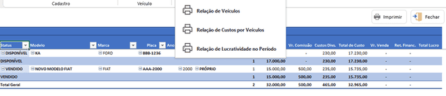 Planilha de revenda de veículos Excel 8