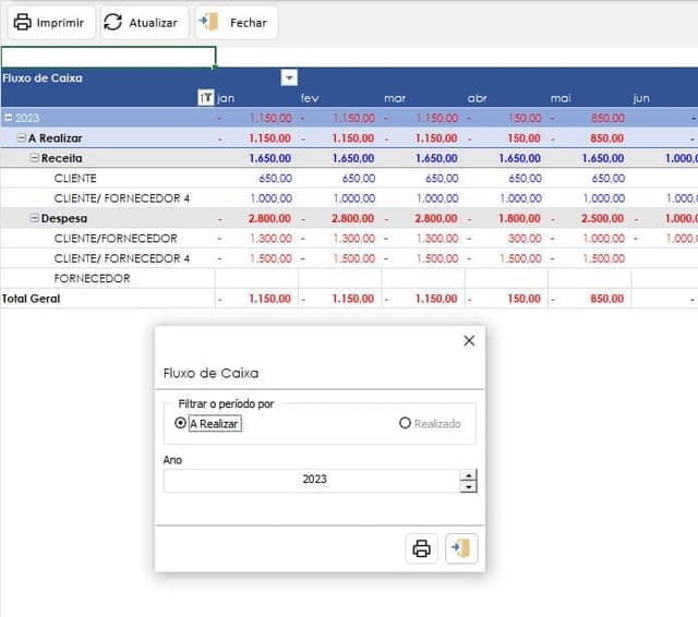 Planilha Contas a Pagar e Receber com Banco de Dados 10