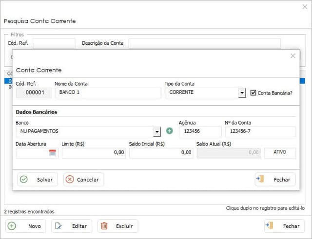 Planilha Contas a Pagar e Receber com Banco de Dados 5
