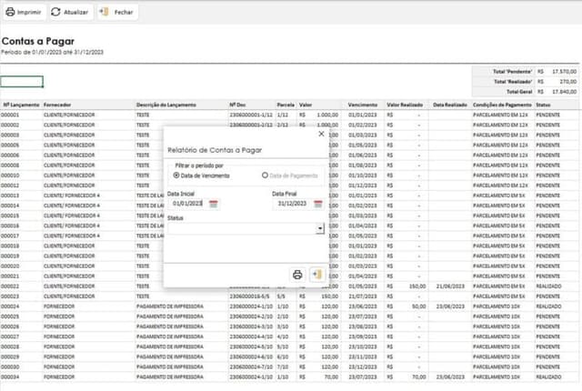 Planilha Contas a Pagar e Receber com Banco de Dados 9