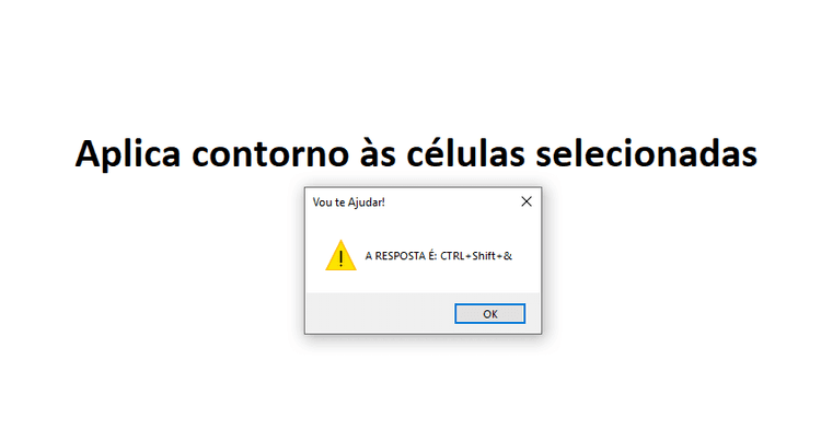 Jogo Treinamento Atalhos do Excel 3