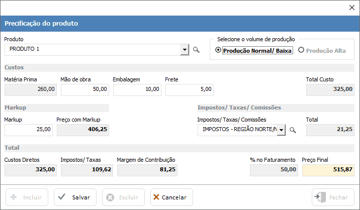 Planilha de Formação de Preços de Produtos Excel 12