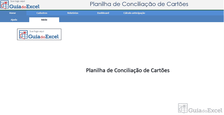 Planilha de conciliacao de cartoes Excel 1