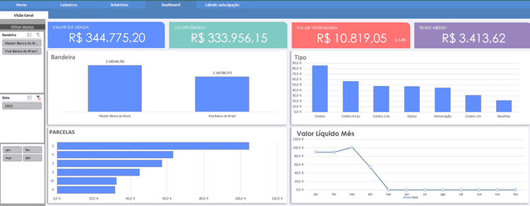 Planilha de conciliacao de cartoes Excel 7