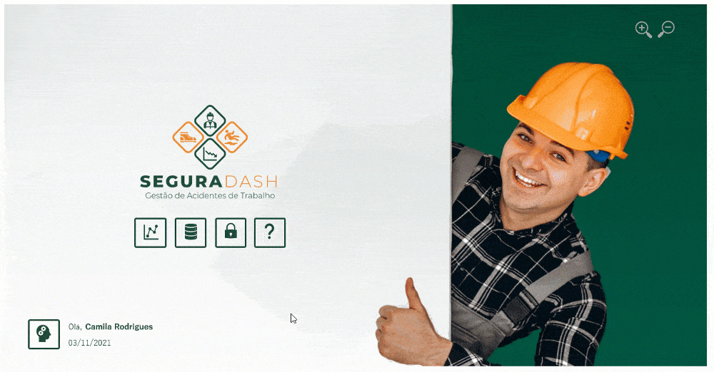 Planilha Dashboard segurança de trabalho Excel