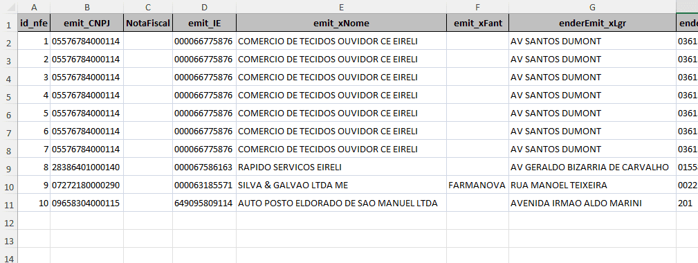 Planilha de Importação de CTE - Importar XML de Conhecimento de Transporte no Excel 1