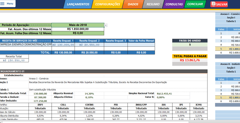 Planilha De C Lculo Do Simples Nacional Guia Do Excel