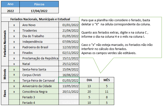 Planilha de cálculo de salário Excel 3