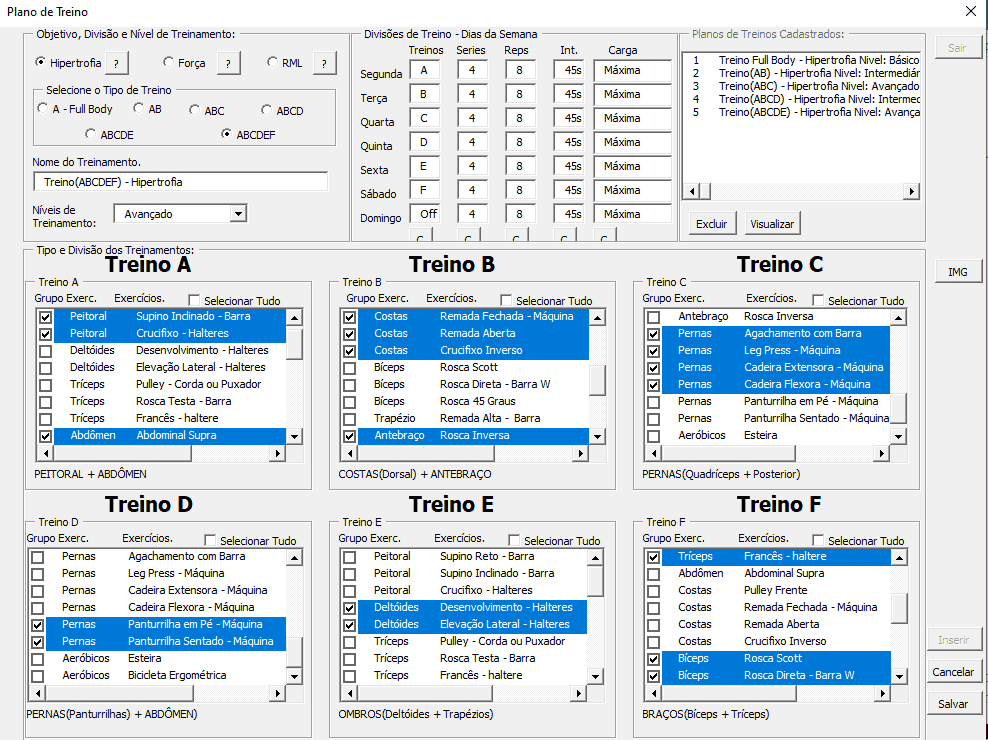 Ficha de Treino Musculação em Excel Grátis - Smart Planilhas