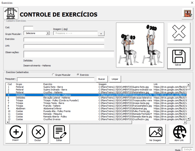 Planilha De Plano De Treino Excel