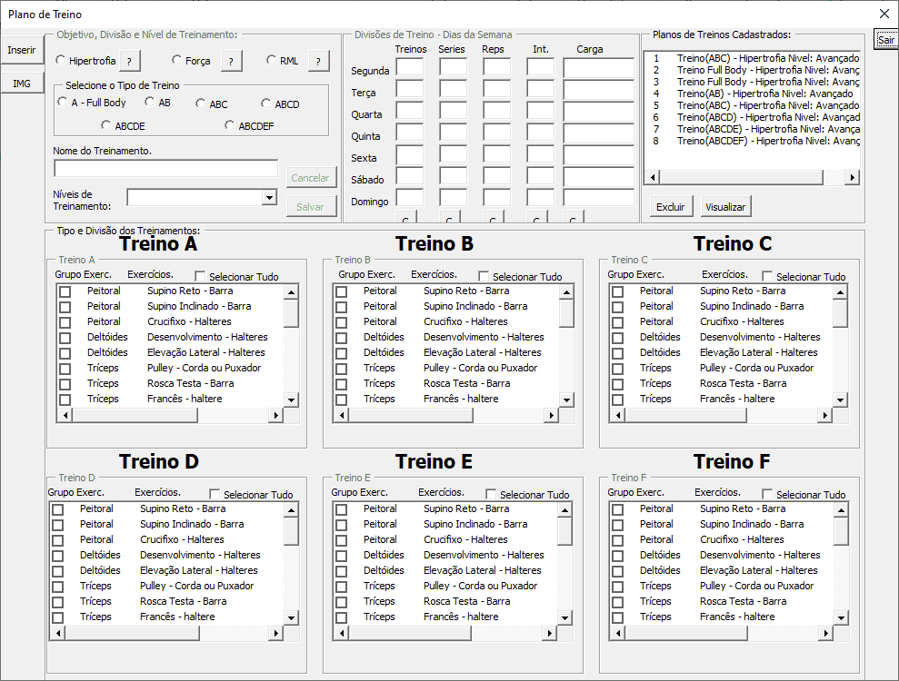 Ficha de Treino Musculação em Excel Grátis - Smart Planilhas