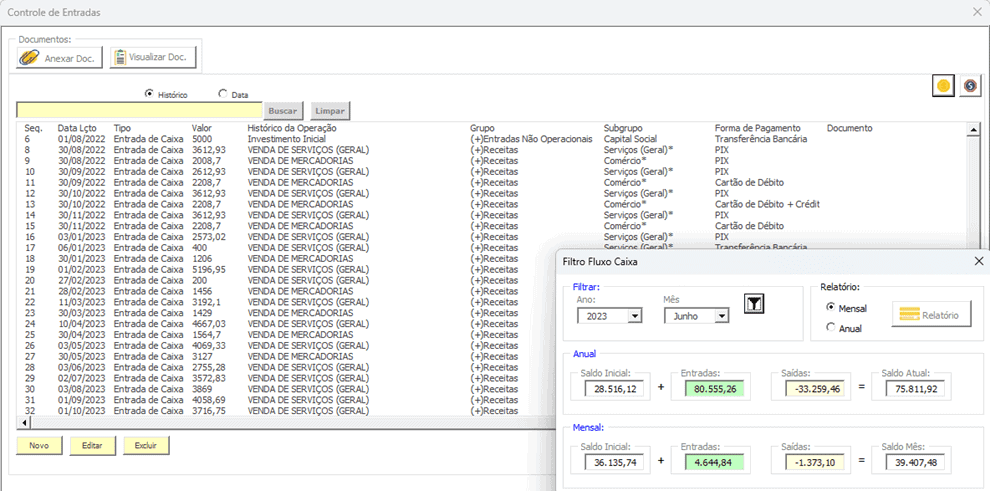 Planilha Fluxo de Caixa MEI Excel