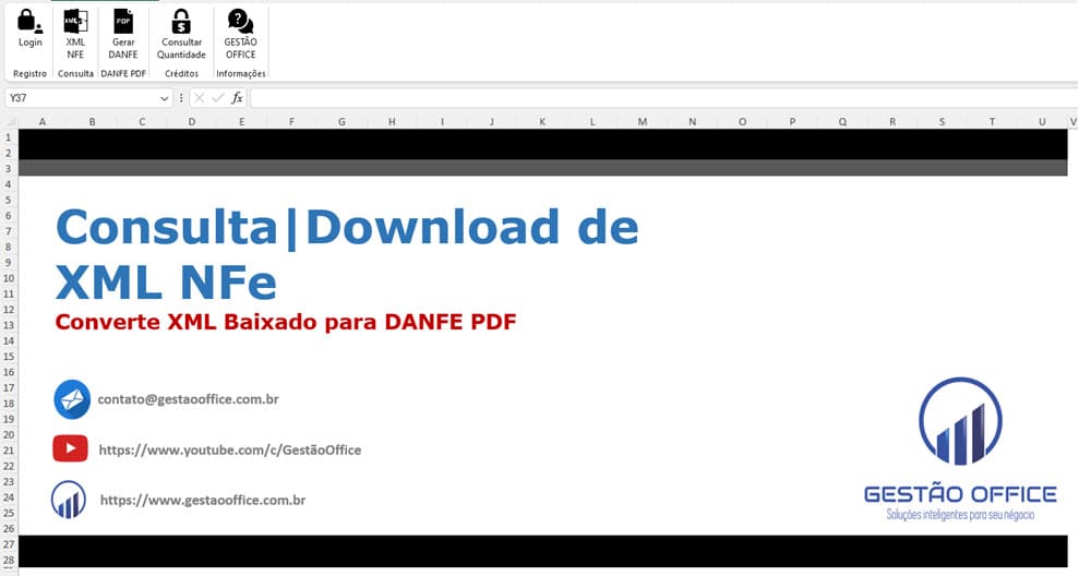 Planilha de Download Automático de XML de NFe 2