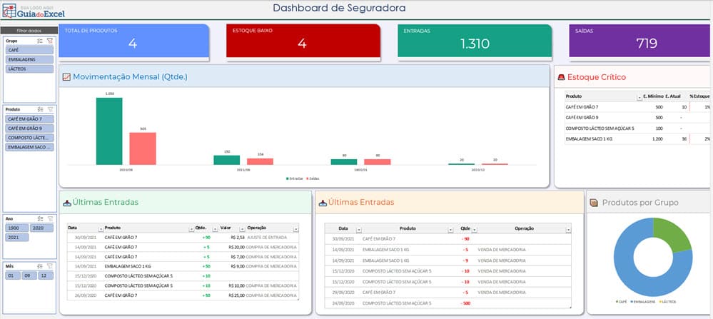 Planilha de Estoque Excel 5.0